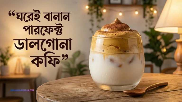 ডালগোনা কফি: মাত্র ৩ উপকরণে ক্যাফে স্টাইল ক্রিমি কফি রেসিপি