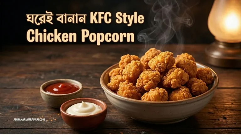 রেস্তোরাঁ স্টাইলে মুচমুচে চিকেন পপকর্ন, ঘরে বানানোর  সহজ পদ্ধতি