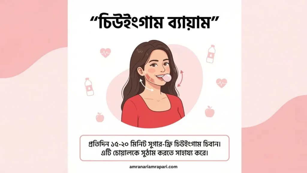 Chewing Gum Exercise to Lose Face Fat