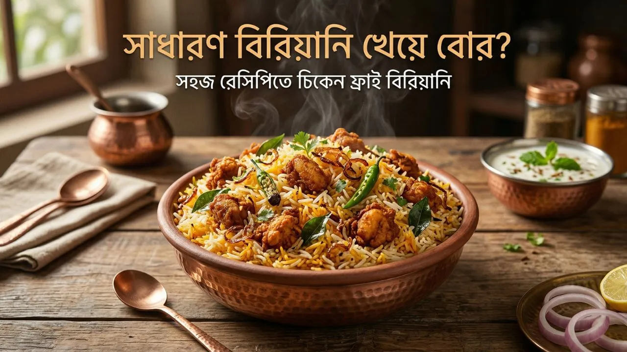 চিকেন ফ্রাই বিরিয়ানি রেসিপি: অন্ধ্র স্টাইলের কোডি ভেপুডু বিরিয়ানি তৈরির সহজ নিয়ম