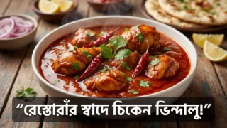 রেস্তোরাঁর স্বাদে ঘরেই বানান স্পাইসি চিকেন ভিন্দালু! আঙুল চাটতে বাধ্য হবেন সবাই