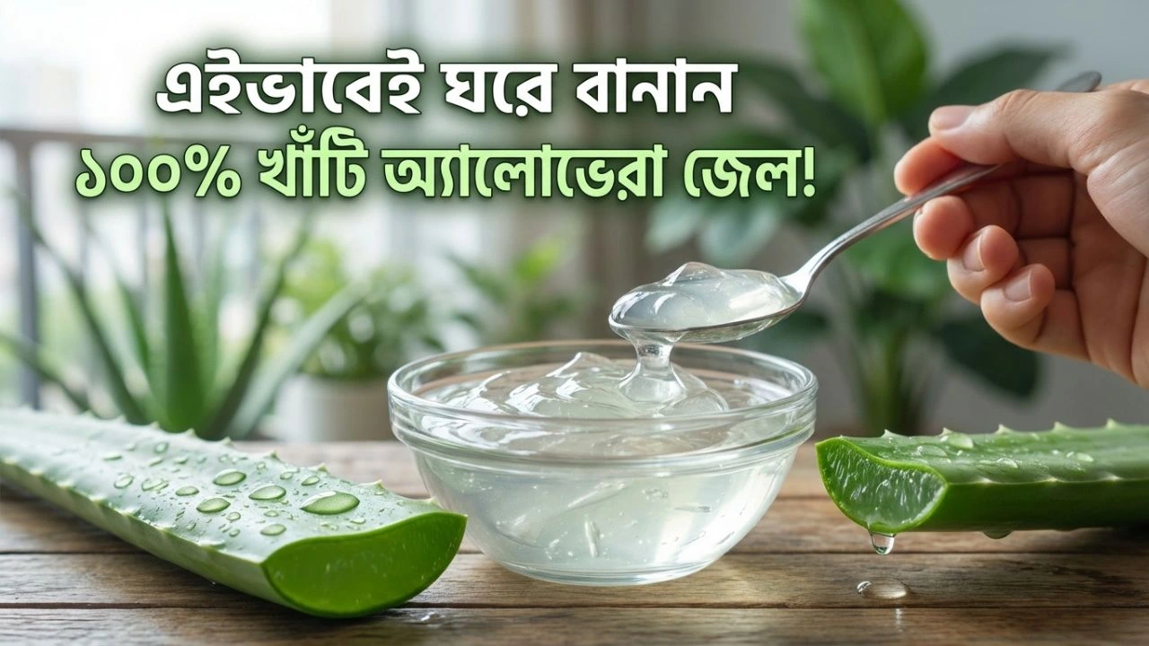 বাড়িতেই বানিয়ে নিন একদম খাঁটি অ্যালোভেরা জেল, রইল নিখুঁত পদ্ধতি