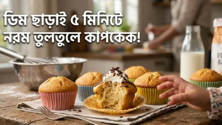 ডিম ছাড়া কাপকেক তৈরির সবচেয়ে সহজ রেসিপি: জানুন ওভেন এবং কুকার দুই পদ্ধতিই