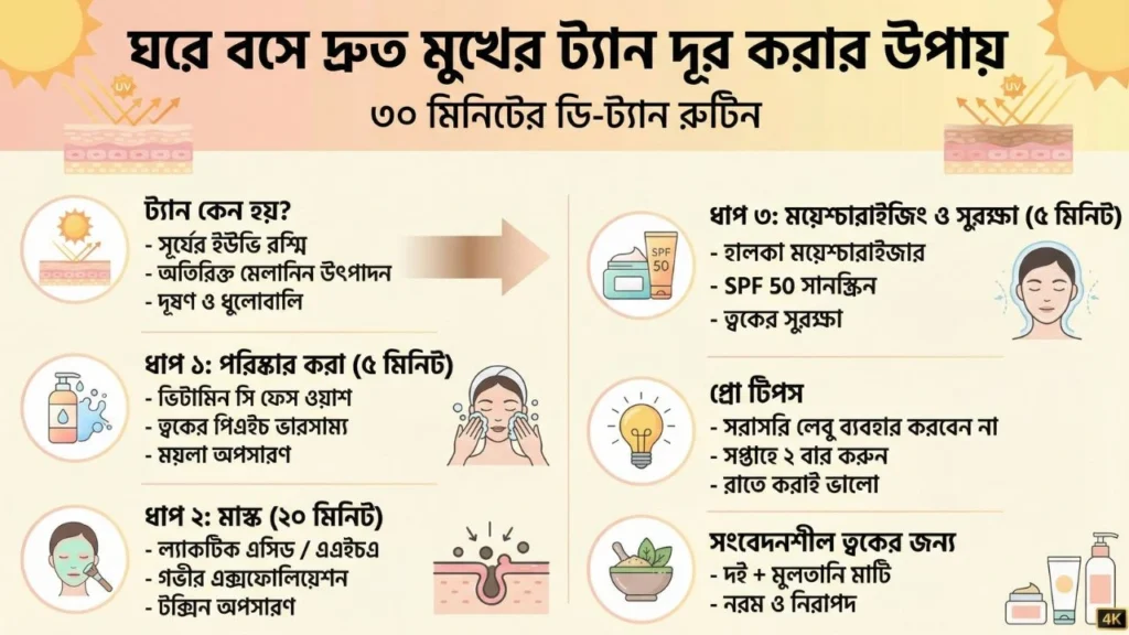 How to Remove Tan from Face at Home Fast