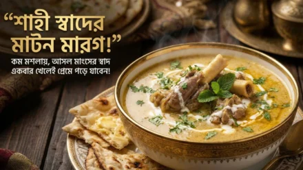 হায়দ্রাবাদি শাহী মাটন মারগ রেসিপি: বিয়ে বাড়ির স্বাদে বাড়িতেই বানান