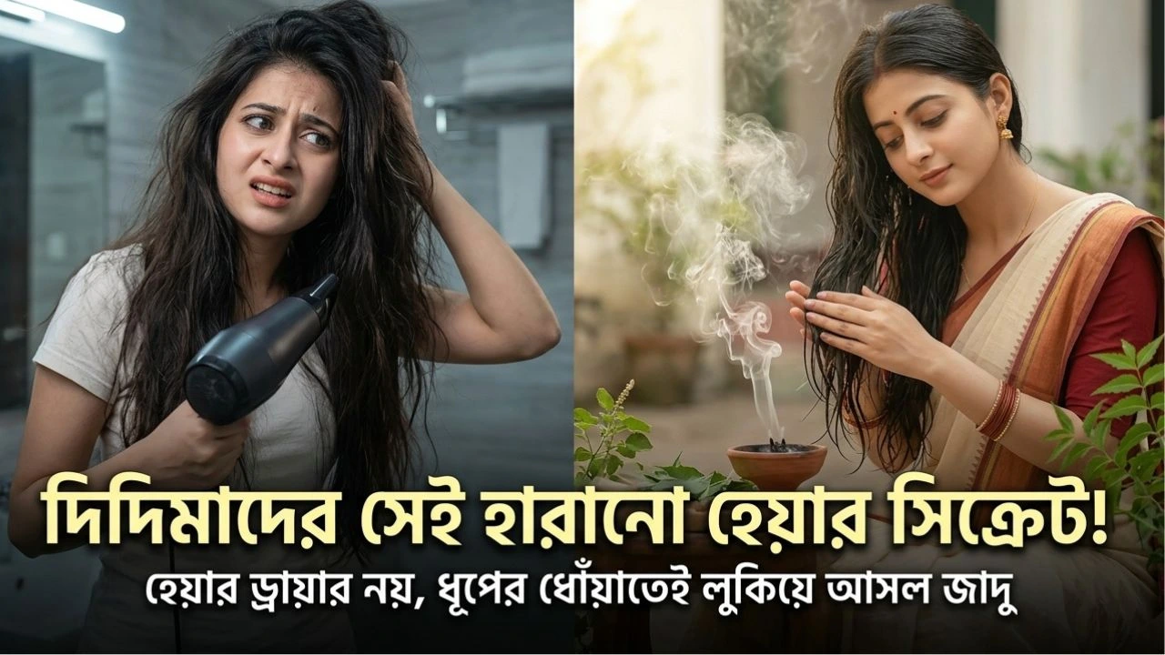 দিদিমারা ভেজা চুল শুকাতে ধূপের ধোঁয়া কেন ব্যবহার করতেন? প্রাচীন ভারতের হেয়ারকেয়ার সিক্রেট